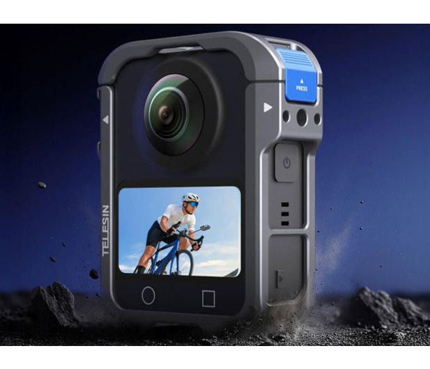 TELESIN Metalowa klatka z osłoną obiektywu do DJI Osmo 360 - 1510275 - zdjęcie 3